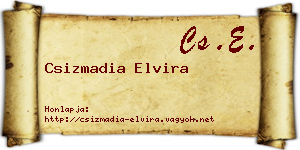 Csizmadia Elvira névjegykártya